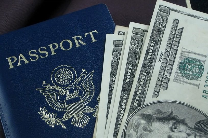 Passport and cash are must-haves when traveling