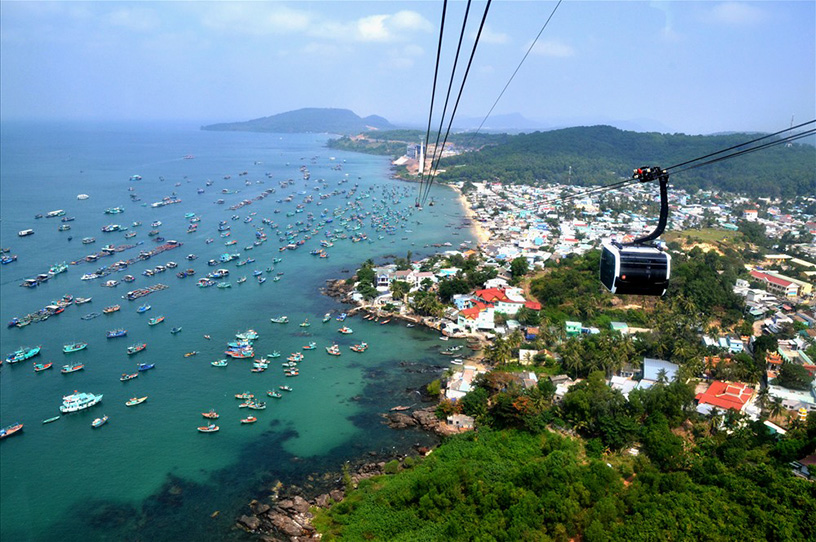 The cable car in Phu Quoc