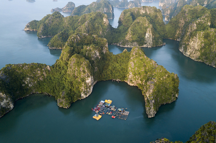 You can easily capture beautiful photos of Halong Bay from the Seaplane