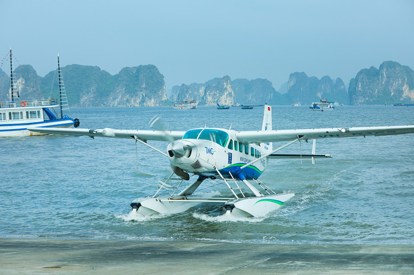 Seaplane in Halong Bay