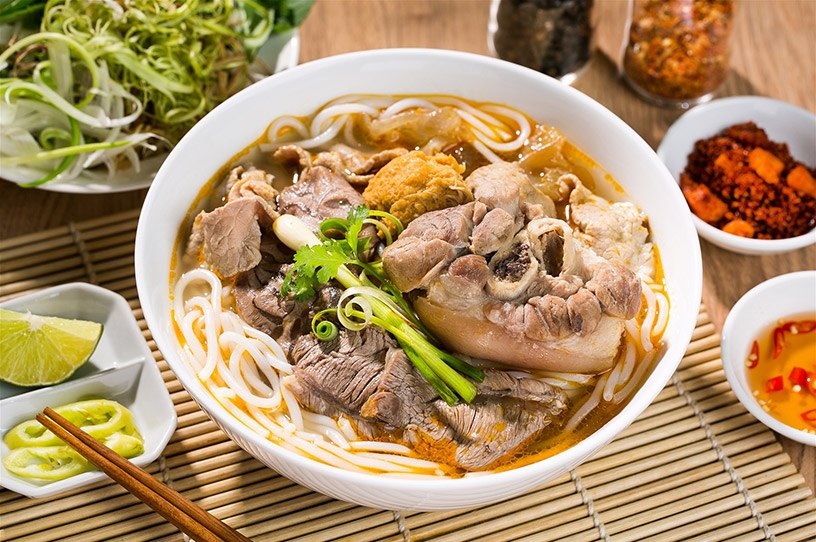 Hue-style beef noodle soup
