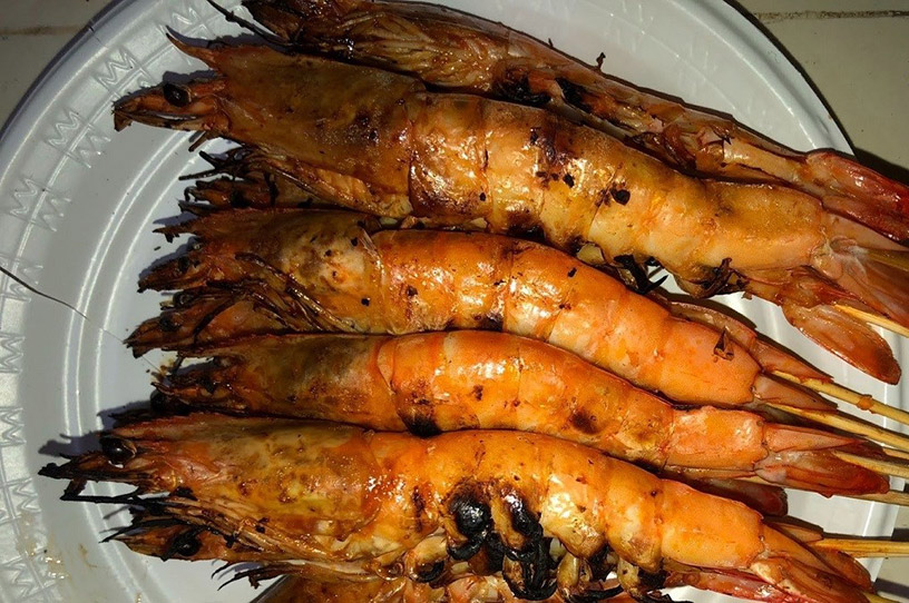 Grilled shrimp - Vinh Long Cuisine