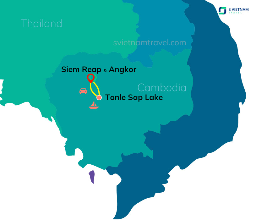 Tour map - Angkor Family